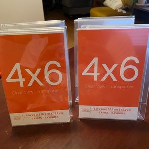 4x6 clear standing frames wedding table holders